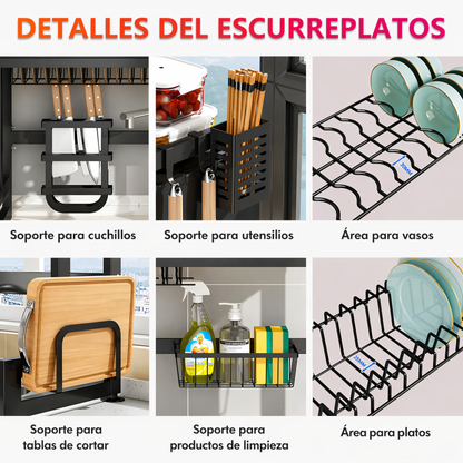 Escurridor De Platos Con Almacenamiento