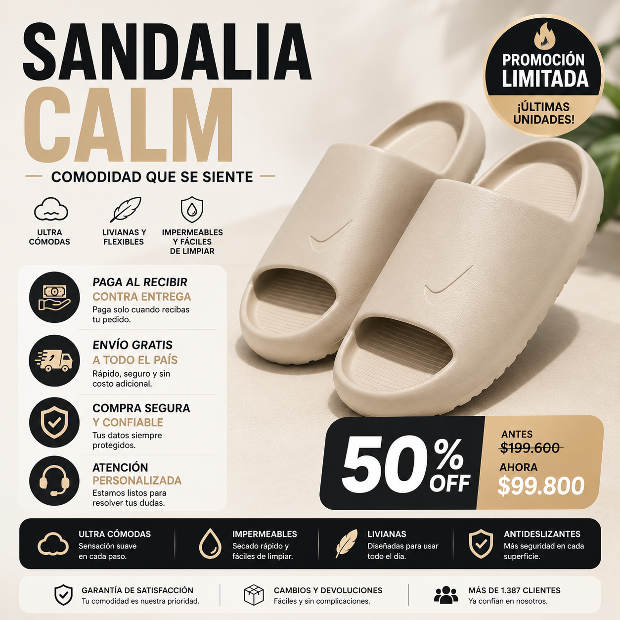 Sandalias Calm 2026 – Máximo Conforto y Estilo en Cada Paso